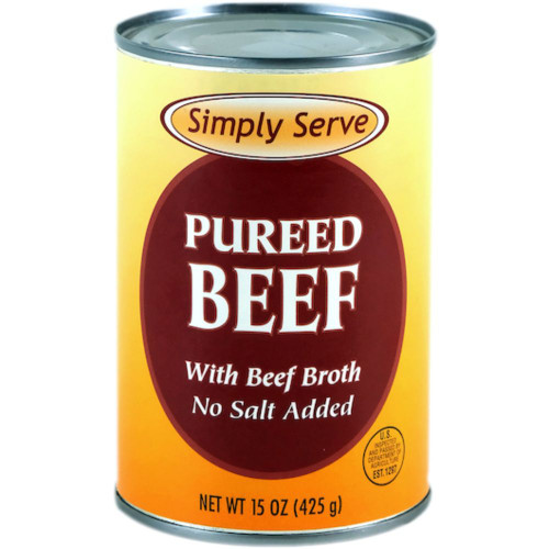 Simply Serve Pureed Beef With Beef Broth