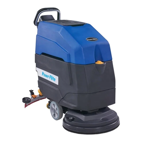 Powr-Flite PS460-W22-UC 20" Cordless Brush-Assist Walk-Behind Disc Floor Scrubber - 14.5 Gallon