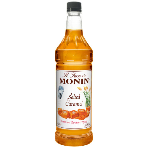 Monin Salted Caramel Syrup, 1 Liter, 4 Per Case