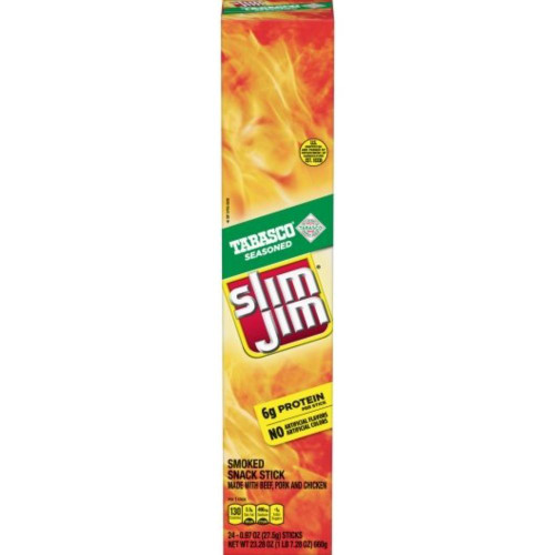 Slim Jim Giant Tabasco Snack Sticks, 0.97 Ounces