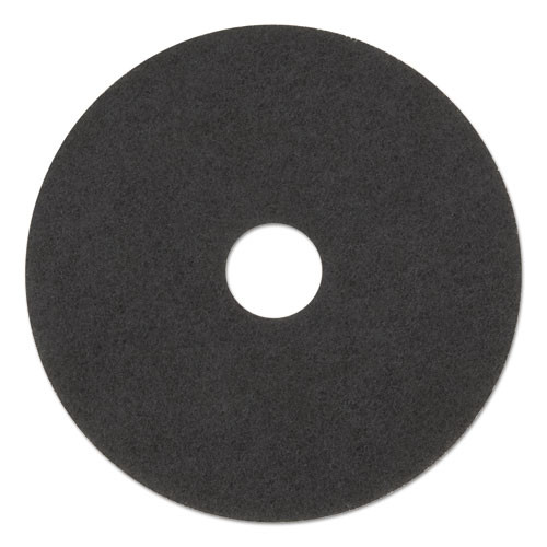 Low-speed Stripper Floor Pad 7200, 17" Diameter, Black, 5/carton