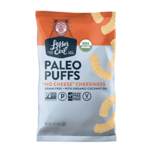 Lesserevil Paleo Puffs No Cheese Cheese