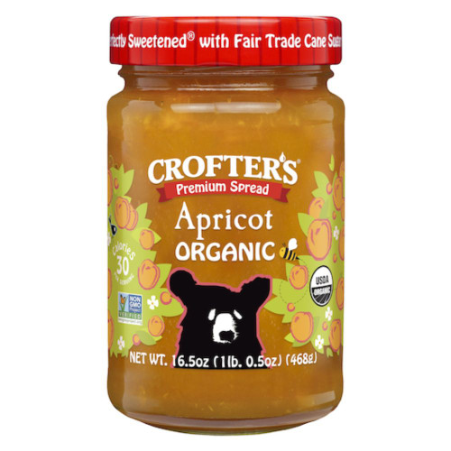 Crofters Organic Family Size Premium Apricot Spread, 16.5 Ounces