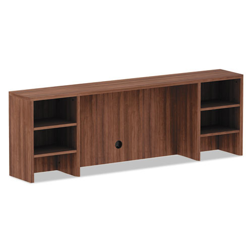 Alera Valencia Series Organizer Hutch, 70.63w X 11.75d X 23.63h, Modern Walnut