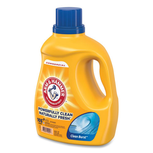 Arm  Dual HE Clean-Burst Liquid Laundry Detergent, 105 Oz Bottle, 4/Carton