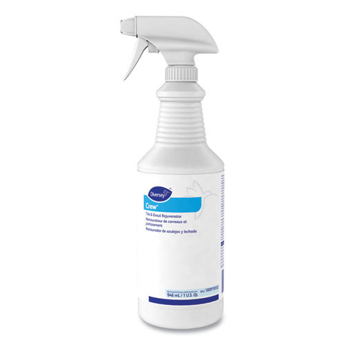 Diversey Crew Tile and Grout Rejuvenator, 32 oz Spray Bottle, 12/Carton