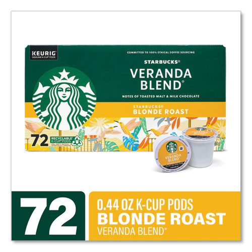Starbucks Veranda Blend Coffee K-cups, 72/carton