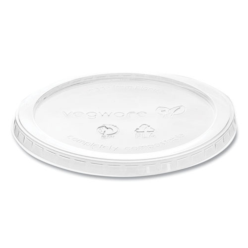 Vegware Round Deli Pot Lids, For 8 Oz To 32 Oz Deli Containers, Plastic, 500/carton