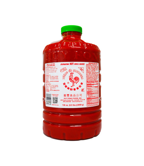 Huy Fong Sriracha Hot Chili Sauce, 8.5 Pound, 3 Per Case