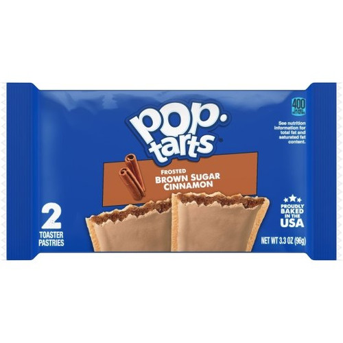 Kellogg s Frosted Pop Tart Brown Sugar Cinnamon Two Pack, 3.3 Ounces, 6 Per Box, 12 Per Case