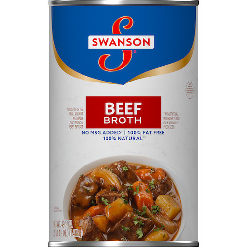 Swanson Beef Broth, 49.5 Ounce, 12 Per Case