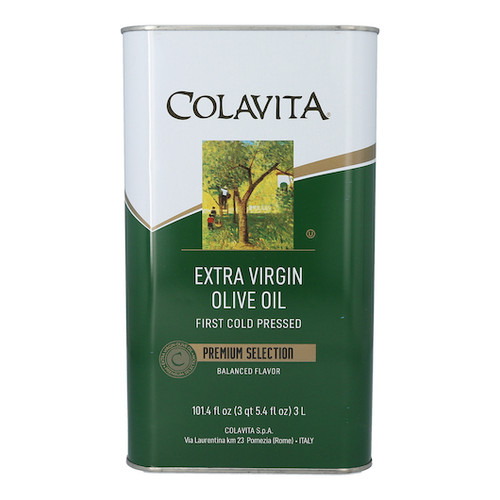 Colavita Extra Virgin Olive Oil Tin, 101.4 Fluid Ounces, 4 Per Case