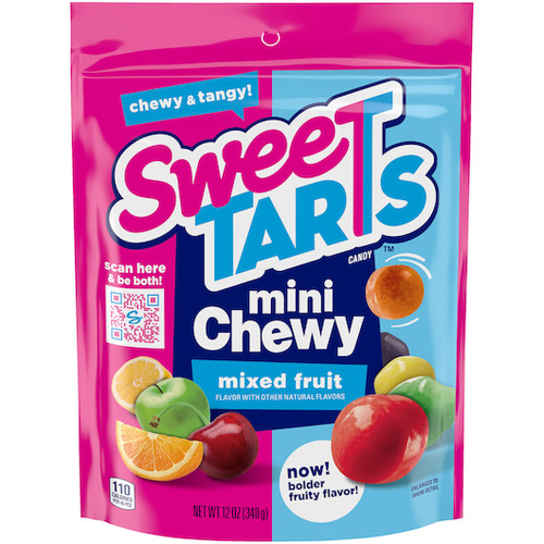 Sweetart Mini Chewy Peg Bag, 12 Ounce, 8 Per Case