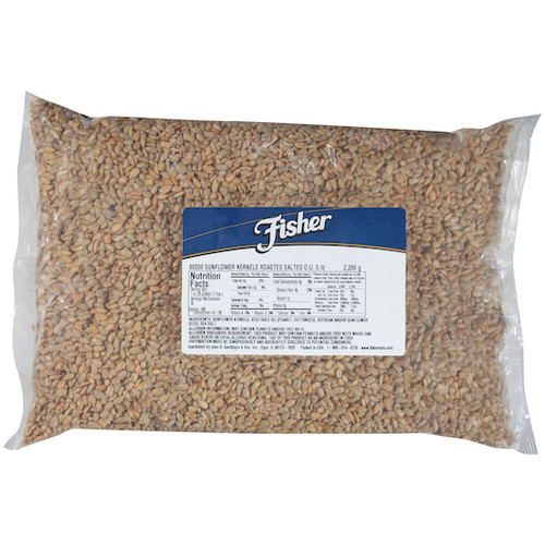 Fisher Roasted Salted Sunflower Kernels, 5 Pound