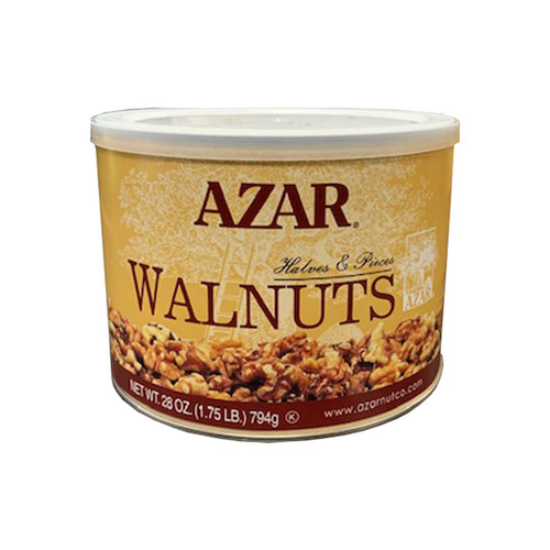 Azar Walnut Halves & Pieces, 1.75 Pounds, 6 Per Case