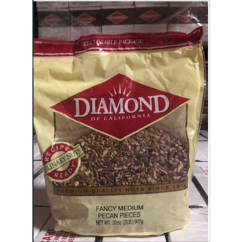 Diamond Pecan Fancy Medium Pieces, 2 Pounds, 3 Per Case