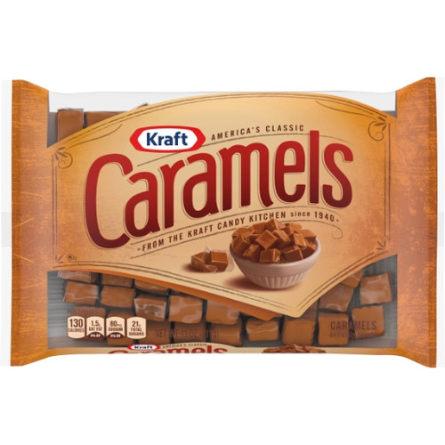Kraft Vanilla Bag Candy Caramel, 11 Ounces, 12 Per Case