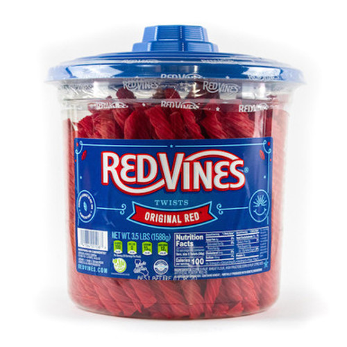 Red Vines Original Red Twists Licorice, 3.5 Pound, 4 Per Case