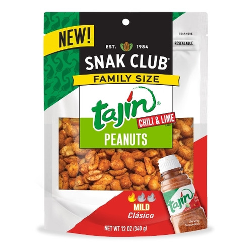 Snak Club Century Snacks Tajin Classico Peanuts, 12 Ounce, 6 Per Case