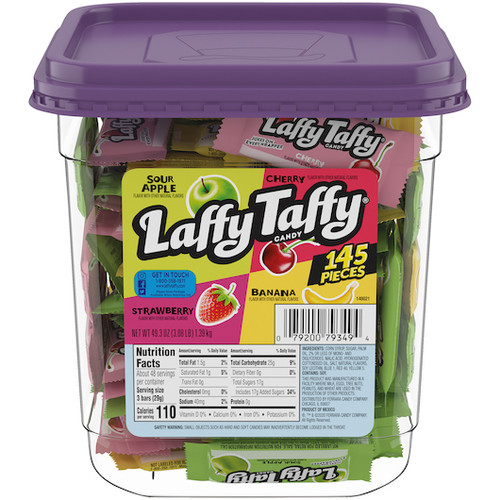 Laffy Taffy Assorted Club Pack Taffy, 49.3 Ounce, 8 Per Case