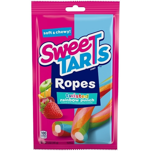 Sweetart Twisted Rainbows Rope, 5 Ounce, 12 Per Case