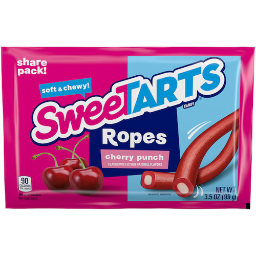 Sweetarts Ropes Candy - Sharepack countertop Display, 48 Count, 1 Per Case