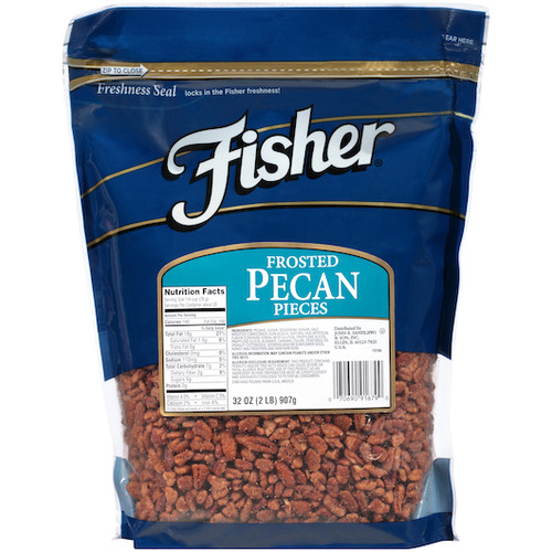 Fisher Frosted Pecan Pieces, 32 Ounce, 3 Per Case