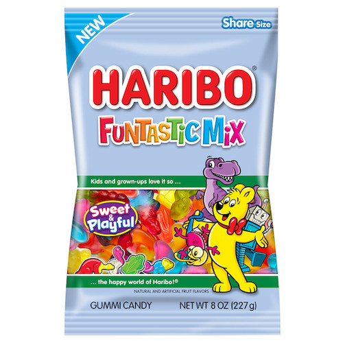 Haribo Funtastic Mix Gummies, 8 Ounce, 10 Per Case