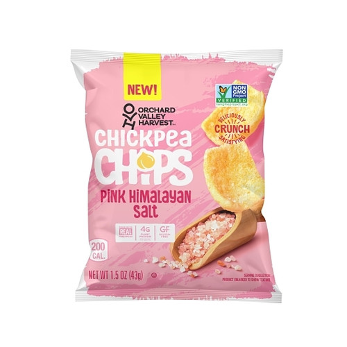 Orchard Valley Harvest Pink Himalayan Salt Chickpea Chips, 1.5 Ounce, 30 Per Case