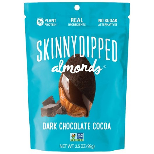 Skinny Dipped Almonds Dark Chocolate Cocoa Almonds, 3.5 Ounce, 10 Per Case