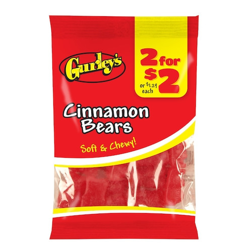 2 For $2 Cinnamon Bears Gummy Bears, 4 Ounce, 12 Per Case
