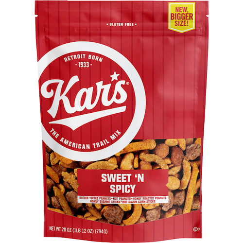 Kar s Nuts Sweet & Spicy, 28 Ounces, 6 Per Case