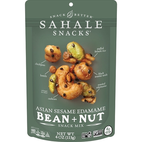 Sahale Bean Snack Mix Asian Sesame Edamame, 4 Ounce, 6 Per Case
