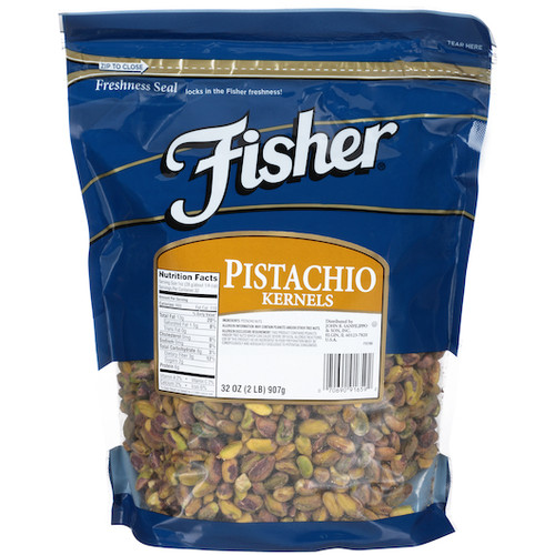 Fisher Natural Pistachio Kernel, 2 Pound, 3 per case