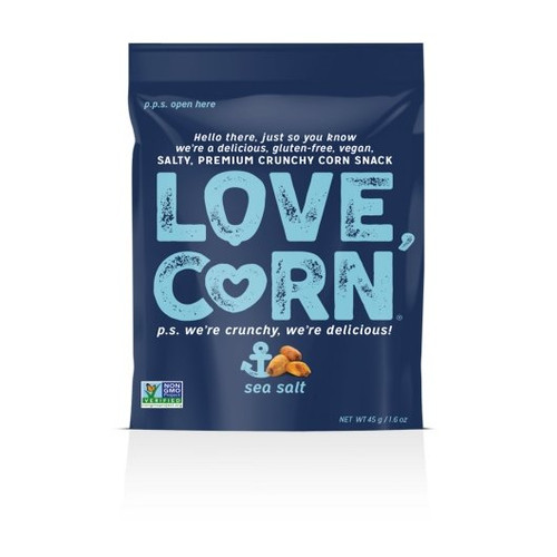 Love Corn Sea Salt Impulse Bag, 1.6 Ounce, 10 Per Case