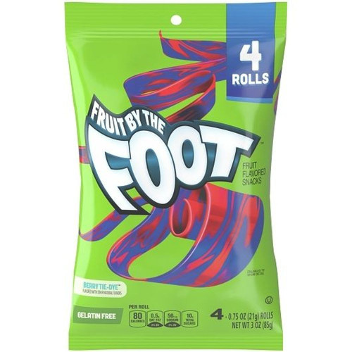 Betty Crocker Fruit By The Foot Berry Tie-Dye, 3 Ounce, 8 Per Case