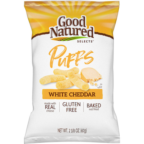 Herr Foods Inc Good Natured White Cheddar Puff, 2.375 Ounce, 6 Per Case