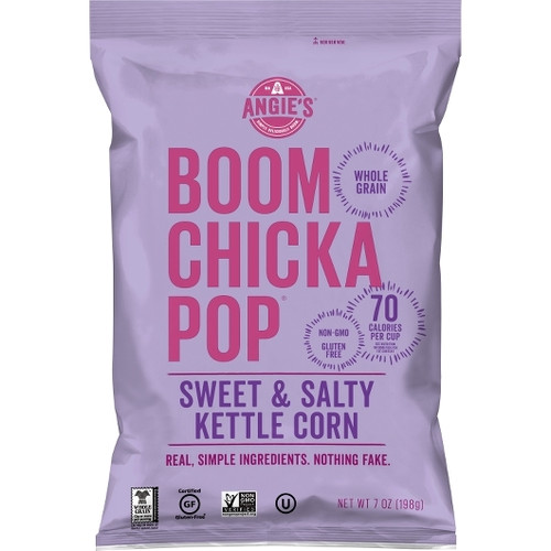 Angie s Boomchickapop Artisan Treats Sweet And Salty Kettle Corn, 7 Ounce, 12 Per Case