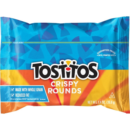 Tostitos Reduced Fat Top N  Go Rounds Tortilla Chips, 1.4 Ounce, 44 Per Case