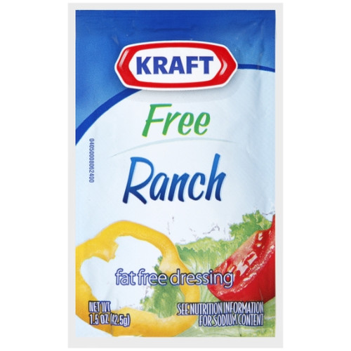 Kraft Fat Free Ranch Dressing Single Serve, 1.5 Ounce, 60 Per Case