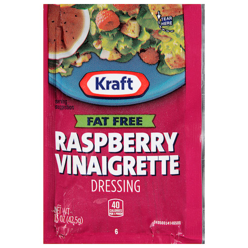 Kraft Raspberry Vinaigrette Dressing Single Serve, 1.5 Ounce, 60 Per Case