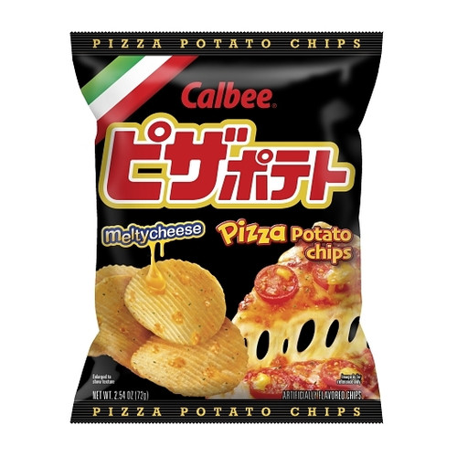 Calbee Pizza Potato Chips Case, 2.54 Ounce, 24 Per Case