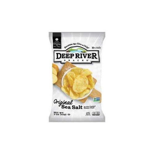 Deep River Snacks Original Sea Salt Kettle Potato Chips, 2 Ounce, 24 Per Case