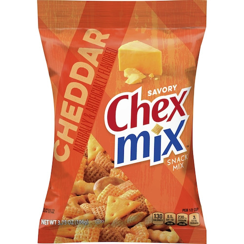 Chex Mix Cheddar Bulk Snack Mix, 3.75 Ounces, 8 Per Case