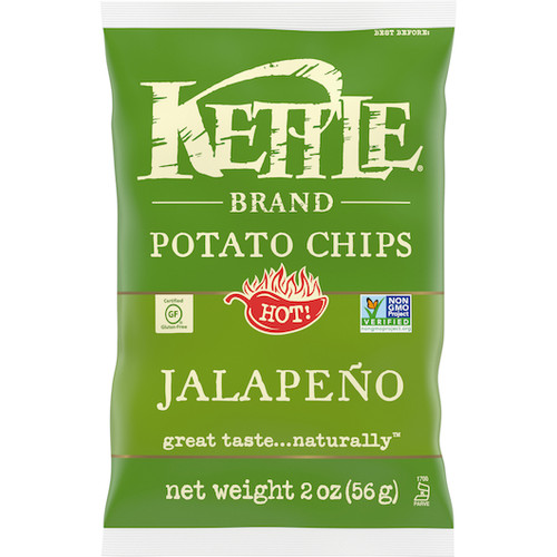 Kettle Foods Potato Chip Jalapeno, 2 Ounces, 24 Per Case