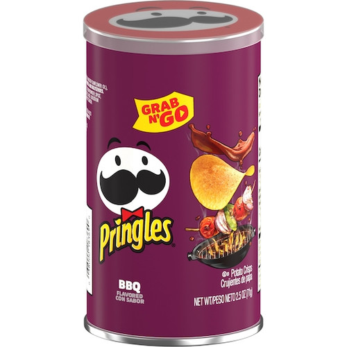 Pringles Bbq Potato Crisp, 2.5 Ounces, 12 Per Case