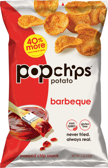 Popchips Barbecue Popped Potato Chips, 5 Ounce, 12 Per Case