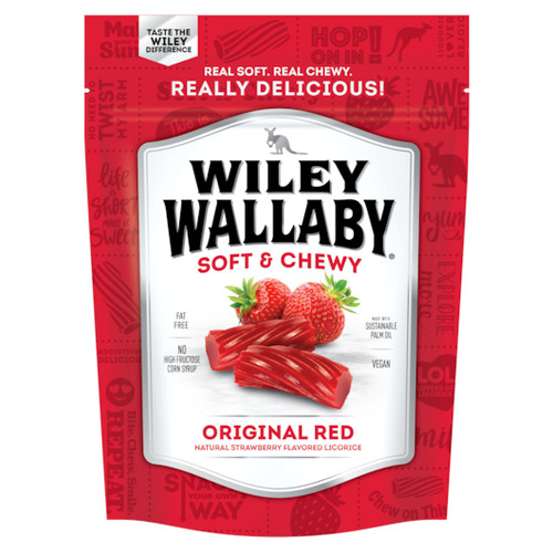 Wiley Wallaby Red Licorice, 10 Ounce, 10 Per Case