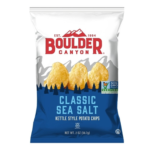 Boulder Canyon Sea Salt Chip, 2 Ounce, 8 Per Case