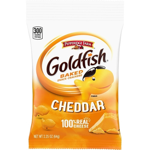 Pepperidge Farms Goldfish Cheddar Crackers, 2.25 Ounces, 72 Per Case